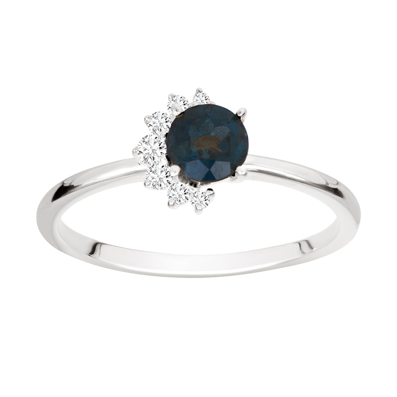 Bague Elena - topaze bleue