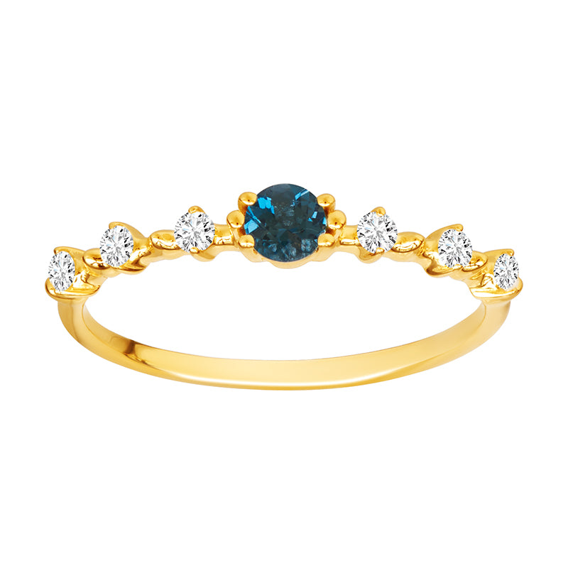 Bague Jaya - topaze bleue