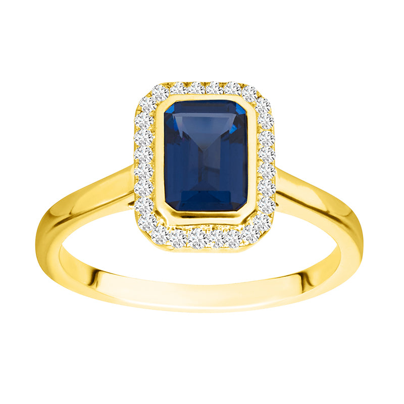 Bague Julia - topaze bleue