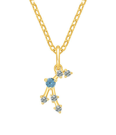 Pendentif Constellation Moissanite - Bélier