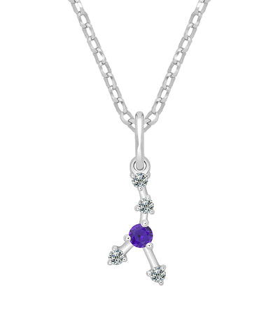 Pendentif Constellation Moissanite - Cancer