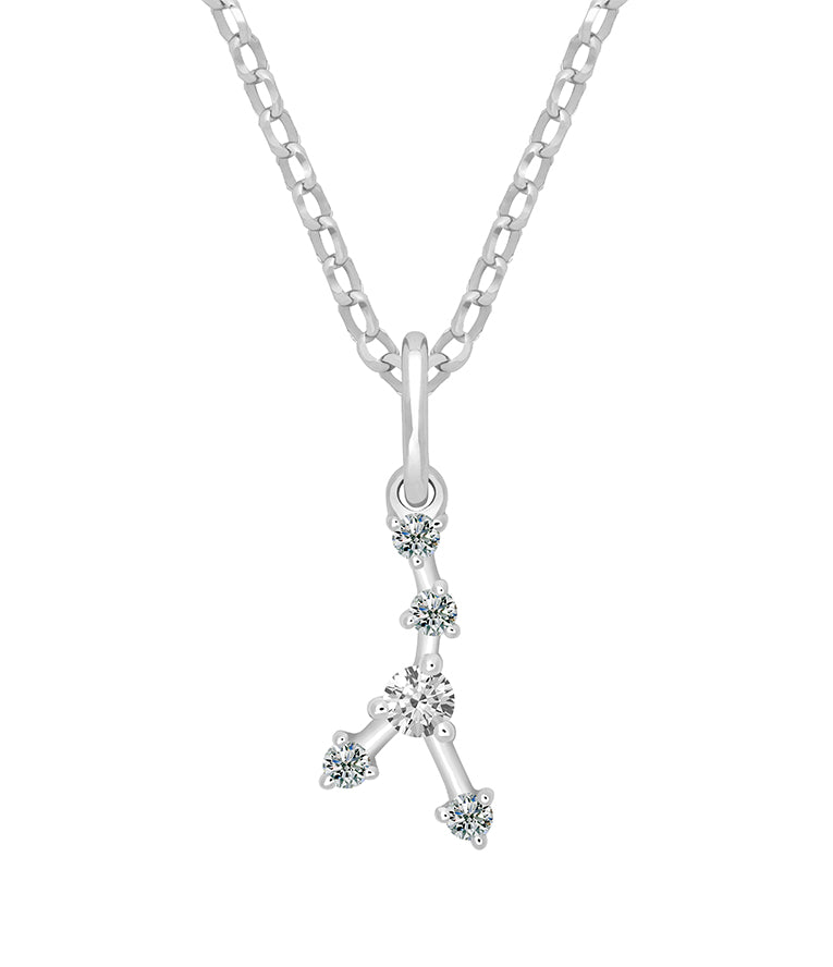 Pendentif Constellation Moissanite - Cancer