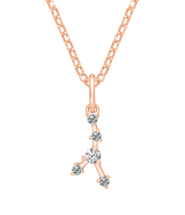 Pendentif Constellation Moissanite - Cancer