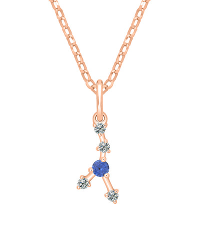 Pendentif Constellation Moissanite - Cancer