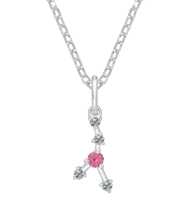 Pendentif Constellation Moissanite - Cancer