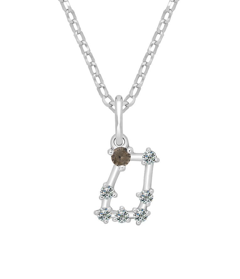 Pendentif Constellation Moissanite - Gémeaux