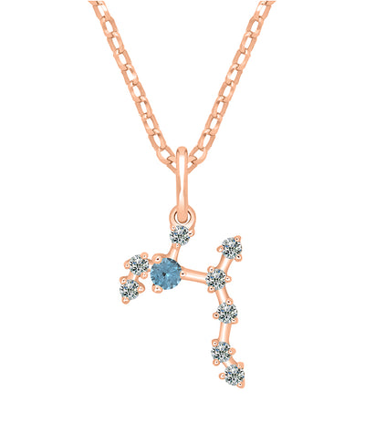 Pendentif Constellation Moissanite - Sagittaire