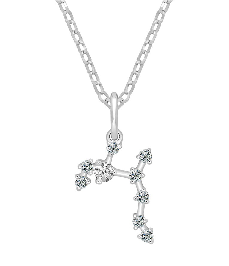 Pendentif Constellation Moissanite - Sagittaire