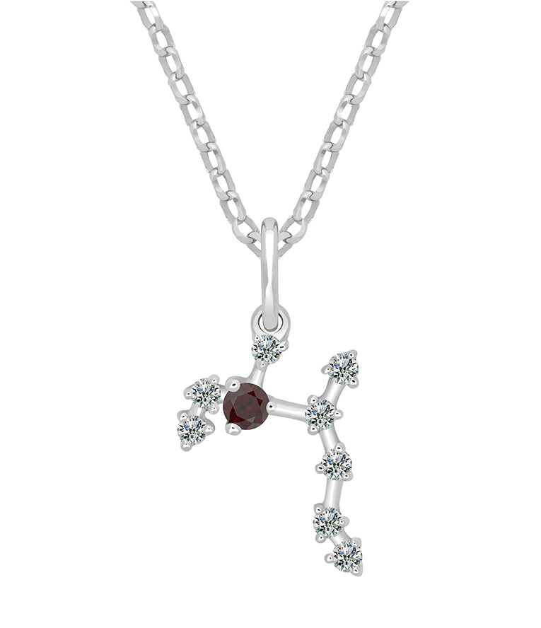 Pendentif Constellation Moissanite - Sagittaire