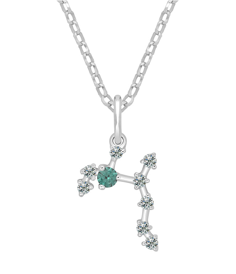 Pendentif Constellation Moissanite - Sagittaire