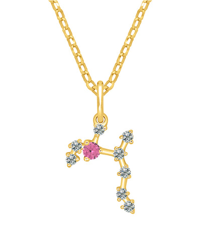 Pendentif Constellation Moissanite - Sagittaire