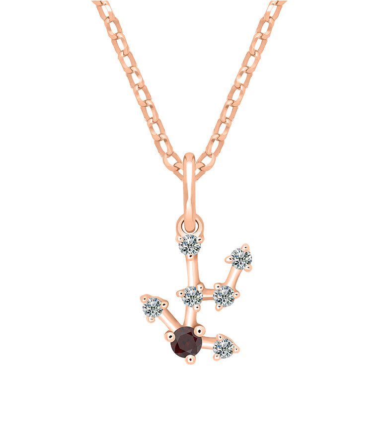 Pendentif Constellation Moissanite - Taureau