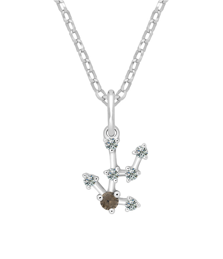 Collier Avec Pendentif Zodiaque Taureau - Longueur 44+5 Cm, Argenté, Neuf