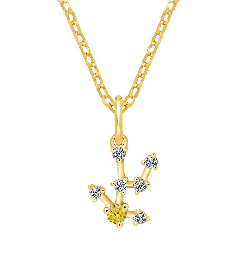 Pendentif Constellation Moissanite - Taureau